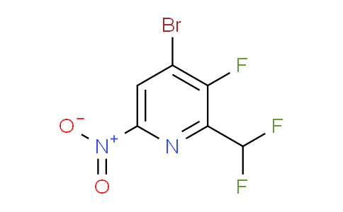 4-Bromo-2-(difluoromethyl)-3-fluoro-6-nitropyridine