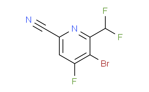 3-Bromo-6-cyano-2-(difluoromethyl)-4-fluoropyridine