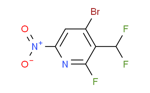 4-Bromo-3-(difluoromethyl)-2-fluoro-6-nitropyridine