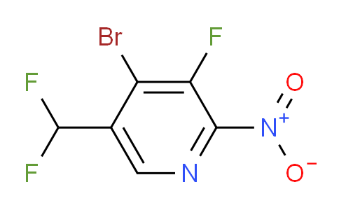 4-Bromo-5-(difluoromethyl)-3-fluoro-2-nitropyridine