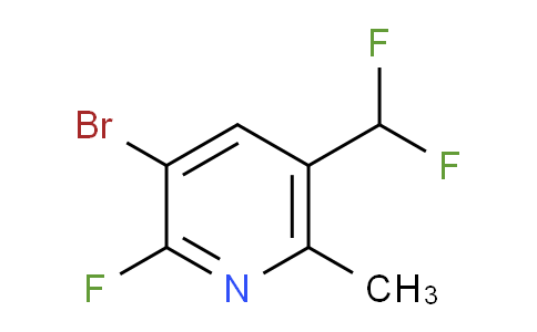 3-Bromo-5-(difluoromethyl)-2-fluoro-6-methylpyridine