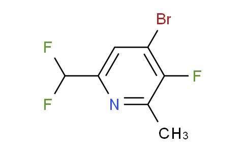 4-Bromo-6-(difluoromethyl)-3-fluoro-2-methylpyridine