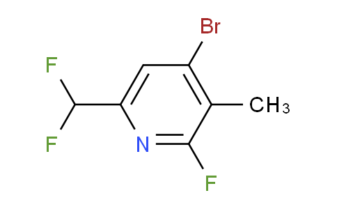 4-Bromo-6-(difluoromethyl)-2-fluoro-3-methylpyridine