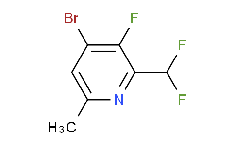 4-Bromo-2-(difluoromethyl)-3-fluoro-6-methylpyridine