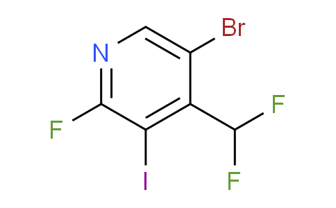 5-Bromo-4-(difluoromethyl)-2-fluoro-3-iodopyridine