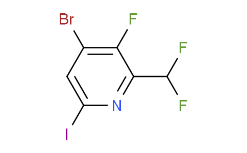 4-Bromo-2-(difluoromethyl)-3-fluoro-6-iodopyridine