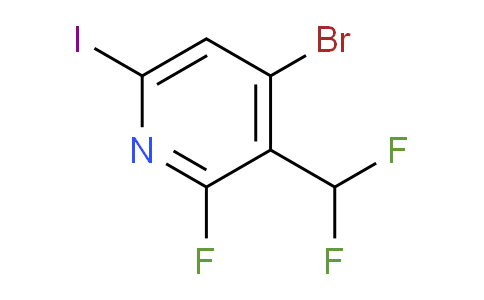 4-Bromo-3-(difluoromethyl)-2-fluoro-6-iodopyridine