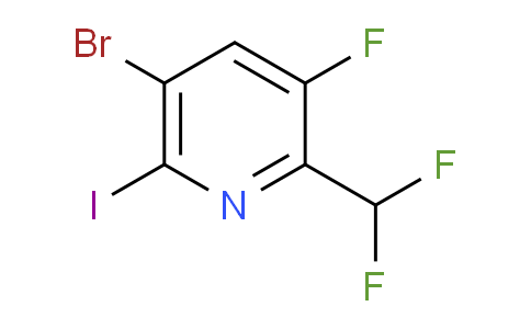 5-Bromo-2-(difluoromethyl)-3-fluoro-6-iodopyridine