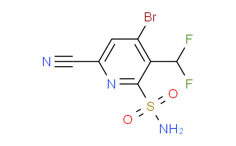 4-Bromo-6-cyano-3-(difluoromethyl)pyridine-2-sulfonamide