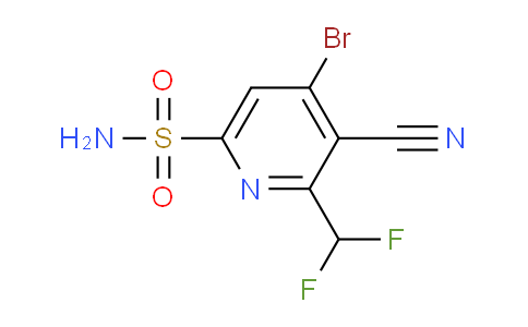 4-Bromo-3-cyano-2-(difluoromethyl)pyridine-6-sulfonamide