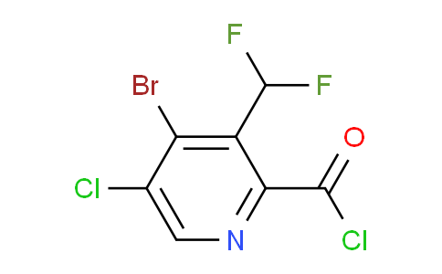 4-Bromo-5-chloro-3-(difluoromethyl)pyridine-2-carbonyl chloride