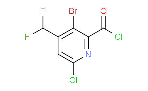 3-Bromo-6-chloro-4-(difluoromethyl)pyridine-2-carbonyl chloride