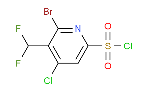 2-Bromo-4-chloro-3-(difluoromethyl)pyridine-6-sulfonyl chloride