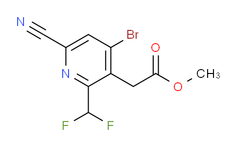 Methyl 4-bromo-6-cyano-2-(difluoromethyl)pyridine-3-acetate