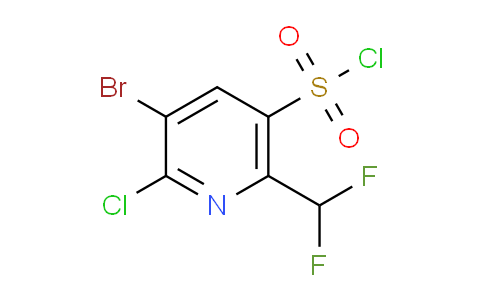 3-Bromo-2-chloro-6-(difluoromethyl)pyridine-5-sulfonyl chloride