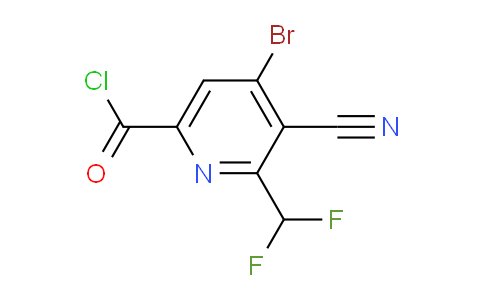 4-Bromo-3-cyano-2-(difluoromethyl)pyridine-6-carbonyl chloride