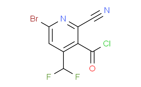 6-Bromo-2-cyano-4-(difluoromethyl)pyridine-3-carbonyl chloride