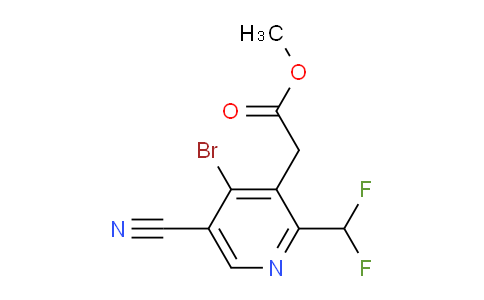 Methyl 4-bromo-5-cyano-2-(difluoromethyl)pyridine-3-acetate