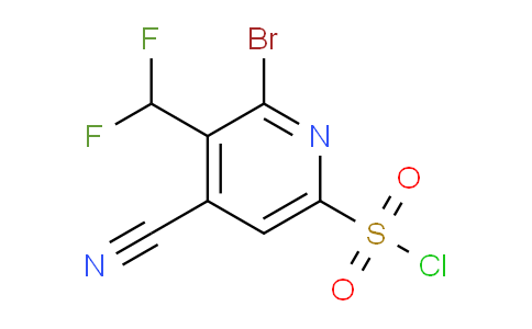 2-Bromo-4-cyano-3-(difluoromethyl)pyridine-6-sulfonyl chloride