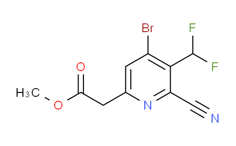 Methyl 4-bromo-2-cyano-3-(difluoromethyl)pyridine-6-acetate