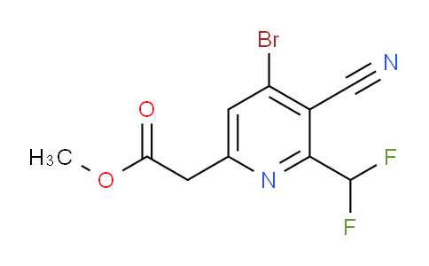 AM127526 | 1806056-32-5 | Methyl 4-bromo-3-cyano-2-(difluoromethyl)pyridine-6-acetate