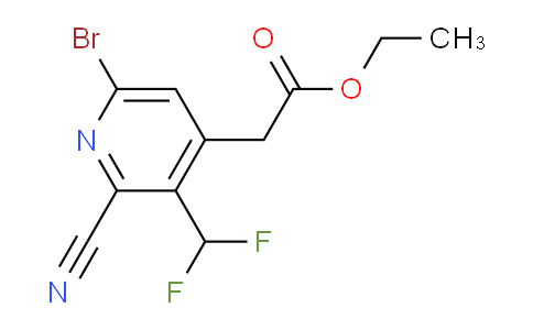 AM127530 | 1805425-38-0 | Ethyl 6-bromo-2-cyano-3-(difluoromethyl)pyridine-4-acetate