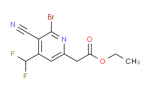 AM127532 | 1806919-23-2 | Ethyl 2-bromo-3-cyano-4-(difluoromethyl)pyridine-6-acetate