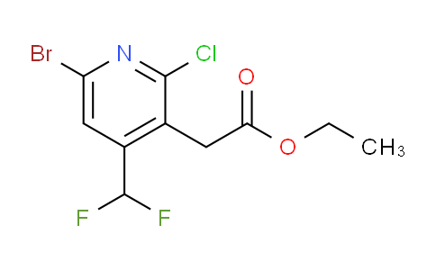 Ethyl 6-bromo-2-chloro-4-(difluoromethyl)pyridine-3-acetate