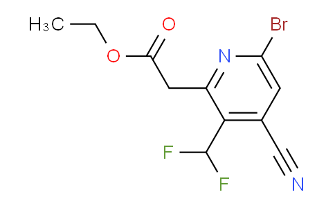 AM127545 | 1806056-53-0 | Ethyl 6-bromo-4-cyano-3-(difluoromethyl)pyridine-2-acetate