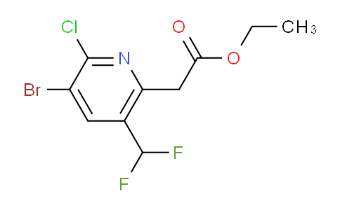 AM127546 | 1805341-74-5 | Ethyl 3-bromo-2-chloro-5-(difluoromethyl)pyridine-6-acetate