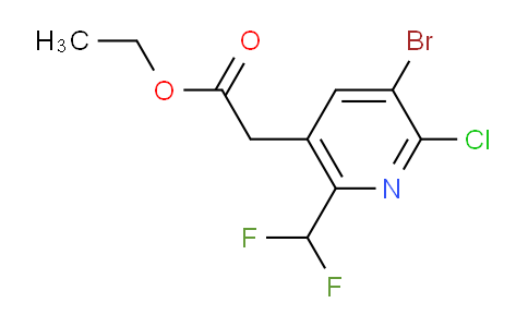 AM127547 | 1805235-68-0 | Ethyl 3-bromo-2-chloro-6-(difluoromethyl)pyridine-5-acetate