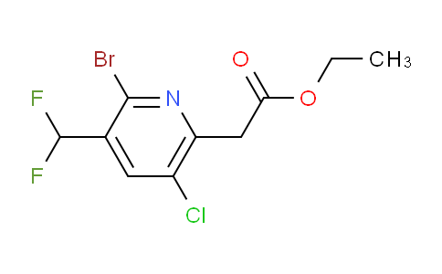 AM127552 | 1805434-86-9 | Ethyl 2-bromo-5-chloro-3-(difluoromethyl)pyridine-6-acetate