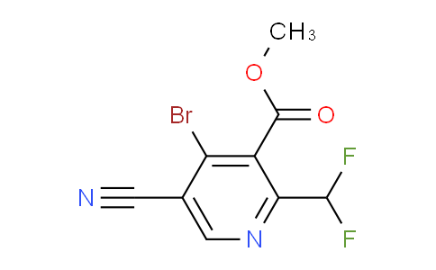 AM127579 | 1806830-26-1 | Methyl 4-bromo-5-cyano-2-(difluoromethyl)pyridine-3-carboxylate