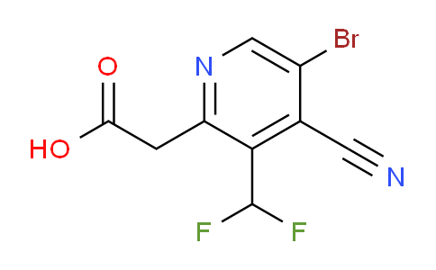 5-Bromo-4-cyano-3-(difluoromethyl)pyridine-2-acetic acid