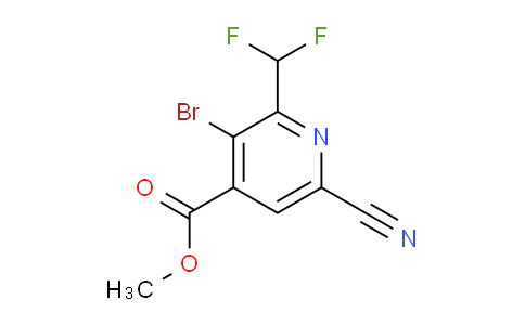 Methyl 3-bromo-6-cyano-2-(difluoromethyl)pyridine-4-carboxylate