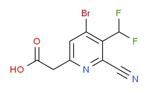 AM127584 | 1806999-89-2 | 4-Bromo-2-cyano-3-(difluoromethyl)pyridine-6-acetic acid