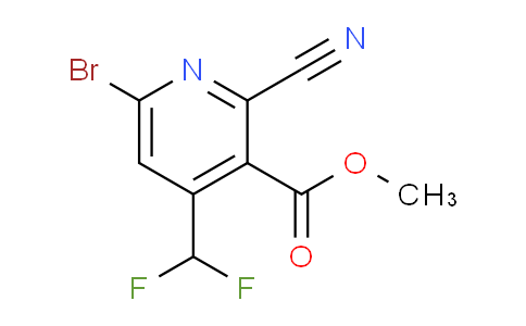 AM127585 | 1806916-30-2 | Methyl 6-bromo-2-cyano-4-(difluoromethyl)pyridine-3-carboxylate