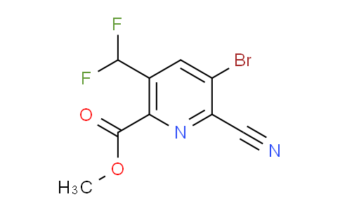 AM127587 | 1806916-59-5 | Methyl 3-bromo-2-cyano-5-(difluoromethyl)pyridine-6-carboxylate