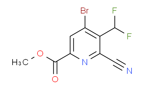 AM127592 | 1804843-34-2 | Methyl 4-bromo-2-cyano-3-(difluoromethyl)pyridine-6-carboxylate