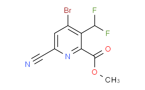 AM127594 | 1804843-40-0 | Methyl 4-bromo-6-cyano-3-(difluoromethyl)pyridine-2-carboxylate