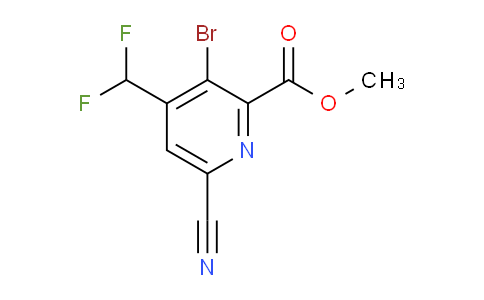 AM127596 | 1805355-03-6 | Methyl 3-bromo-6-cyano-4-(difluoromethyl)pyridine-2-carboxylate