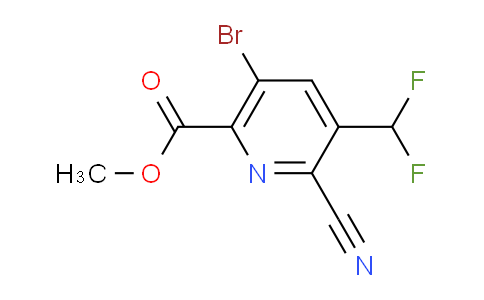 AM127597 | 1804843-47-7 | Methyl 5-bromo-2-cyano-3-(difluoromethyl)pyridine-6-carboxylate