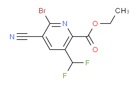 AM127599 | 1805431-71-3 | Ethyl 2-bromo-3-cyano-5-(difluoromethyl)pyridine-6-carboxylate