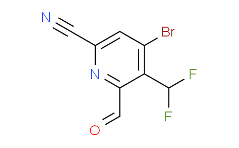 4-Bromo-6-cyano-3-(difluoromethyl)pyridine-2-carboxaldehyde