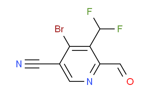 4-Bromo-5-cyano-3-(difluoromethyl)pyridine-2-carboxaldehyde