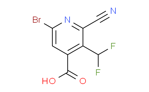 6-Bromo-2-cyano-3-(difluoromethyl)pyridine-4-carboxylic acid