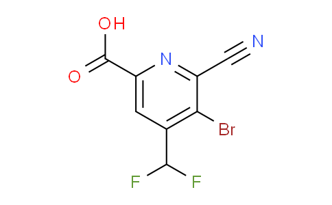 AM127623 | 1805431-14-4 | 3-Bromo-2-cyano-4-(difluoromethyl)pyridine-6-carboxylic acid