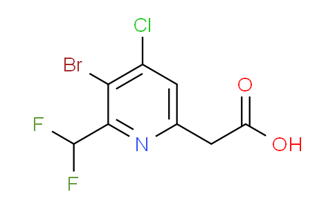 AM127625 | 1806844-47-2 | 3-Bromo-4-chloro-2-(difluoromethyl)pyridine-6-acetic acid