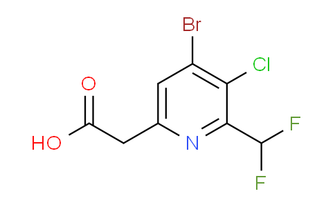 AM127631 | 1805341-30-3 | 4-Bromo-3-chloro-2-(difluoromethyl)pyridine-6-acetic acid