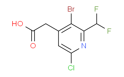 AM127633 | 1804913-14-1 | 3-Bromo-6-chloro-2-(difluoromethyl)pyridine-4-acetic acid